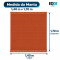 Manta Xale Doha para Sofá e Cama 100% Algodão com Franjas 1,40 m x 1,70 m - Terracota