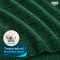 Manta Xale Doha para Sofá e Cama 100% Algodão com Franjas 1,40 m x 1,70 m - Verde