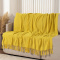 Manta Xale para Sofá 100% Algodão com Franja 1,40 m x 1,70 m Doha - Amarelo