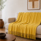 Manta Xale para Sofá 100% Algodão com Franja 1,40 m x 1,70 m Doha - Amarelo