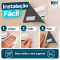 Painel Cortina Blackout 100% Corta-Luz em PVC com Fixadores Colantes sem Varão 1,40 m x 1,40 m Bege