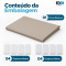 Painel Cortina Blackout 100% Corta-Luz em PVC com Fixadores Colantes sem Varão 1,40 m x 1,40 m Bege