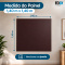 Painel Cortina Blackout 100% Corta-Luz em PVC com Fixadores Colantes sem Varão 1,40 m x 1,40 m Marrom