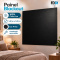 Painel Cortina Blackout 100% Corta-Luz em PVC com Fixadores Colantes sem Varão 1,40 m x 1,40 m Preto