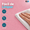 Painel Cortina Blackout 100% Corta-Luz em PVC com Fixadores Colantes sem Varão 1,40 m x 1,40 m Rosa