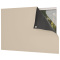Painel Cortina Blackout 100% Corta-Luz em PVC com Fixadores Colantes sem Varão 1,40 m x 1,75 m Bege