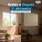 Painel Cortina Blackout 100% Corta-Luz em PVC com Fixadores Colantes sem Varão 1,40 m x 1,75 m Bege