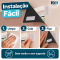 Painel Cortina Blackout 100% Corta-Luz em PVC com Fixadores Colantes sem Varão 1,40 m x 2,15 m Avelã