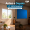 Painel Cortina Blackout 100% Corta-Luz em PVC com Fixadores Colantes sem Varão 1,40 m x 2,15 m Azul