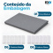 Painel Cortina Blackout 100% Corta-Luz em PVC com Fixadores Colantes sem Varão 1,40 m x 2,15 m Cinza
