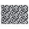 Tapete em Tecido Jacquard com Antiderrapante Látex 2,00 m x 2,50 m - Pixel Preto