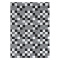 Tapete em Tecido Jacquard com Antiderrapante Látex 2,00 m x 3,00 m - Pixel Preto