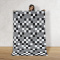 Tapete em Tecido Jacquard com Antiderrapante Látex 1,35 m x 1,00 m - Pixel Preto