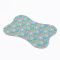 Tapete Pet para comedouro 44 x 33 emborrachado Estampa Dino Baby Verde