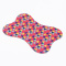Tapete Pet para comedouro 44 x 33 emborrachado Estampa Geometrico Rosa e Azul