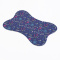 Tapete Pet para comedouro 44 x 33 emborrachado Estampa Random Marinho