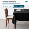 Toalha de Mesa 4 Lugares Térmica Impermeável 1,40 m x 1,40 m Preto