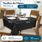 Toalha de Mesa 4 Lugares Térmica Impermeável 1,40 m x 1,40 m Preto