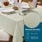 Toalha de Mesa Térmica Impermeável Efeito Linho 4 Lugares 1,40 m x 1,40 m - Bege