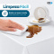 Toalha de Mesa Térmica Impermeável Efeito Linho 8 Lugares 1,40 m x 2,50 m - Branca