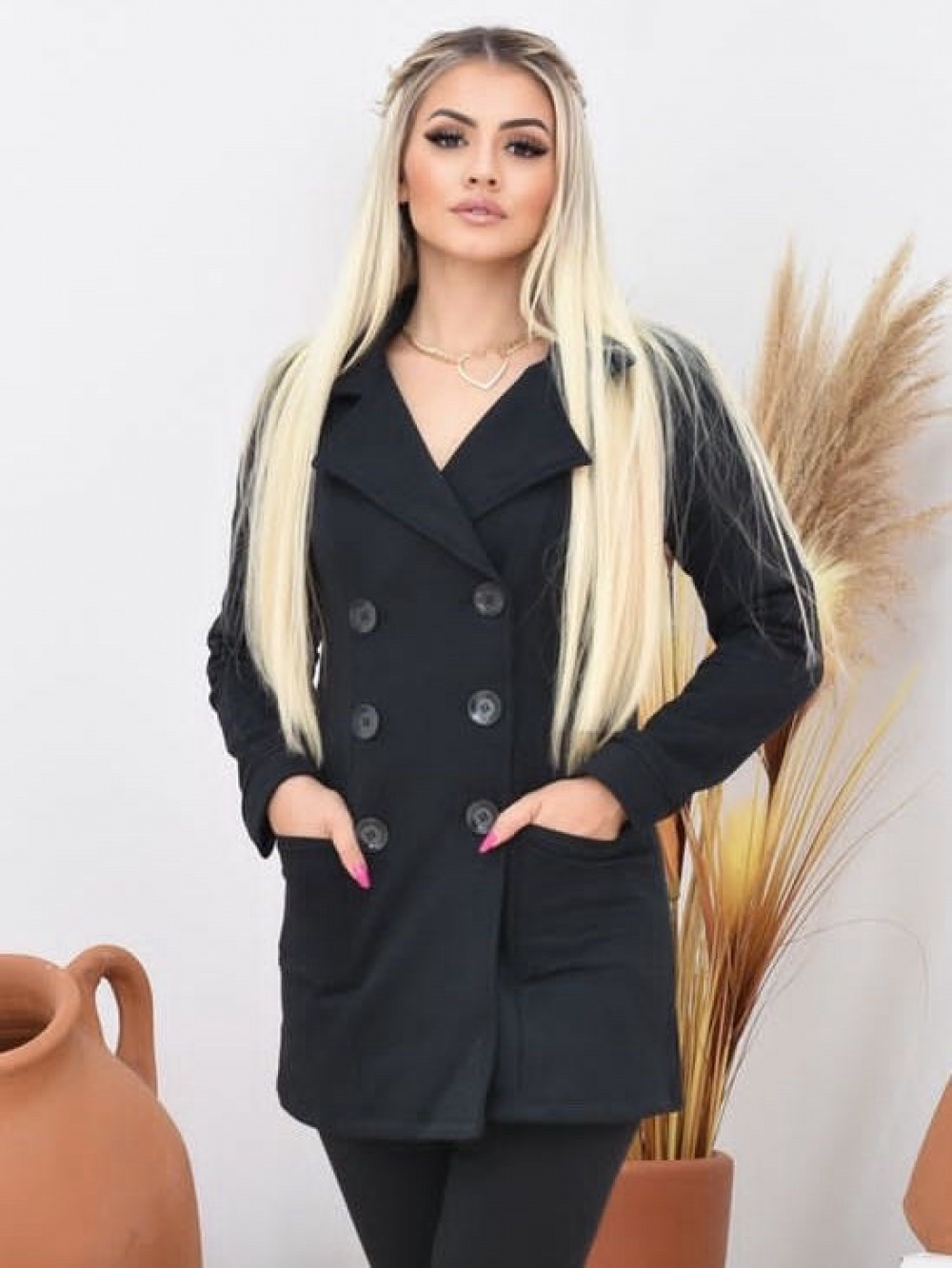 Casaco Sobretudo Moletom Feminino P Ao G3 Effemme Fashion Store