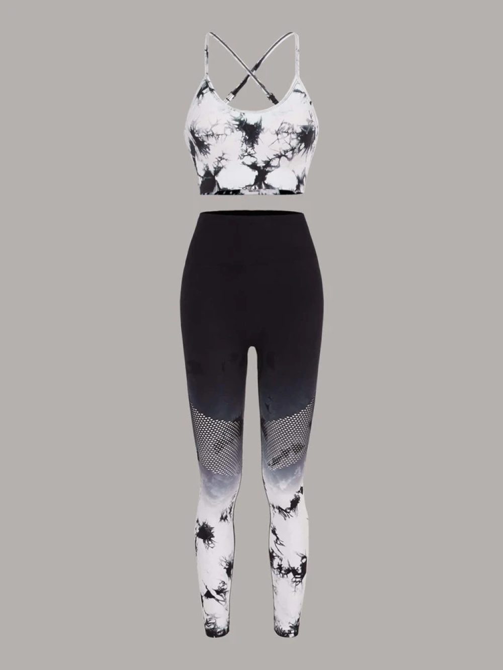 Conjunto Fitness Costas Cruzadas Cintura Alta - Effemme Fashion Store