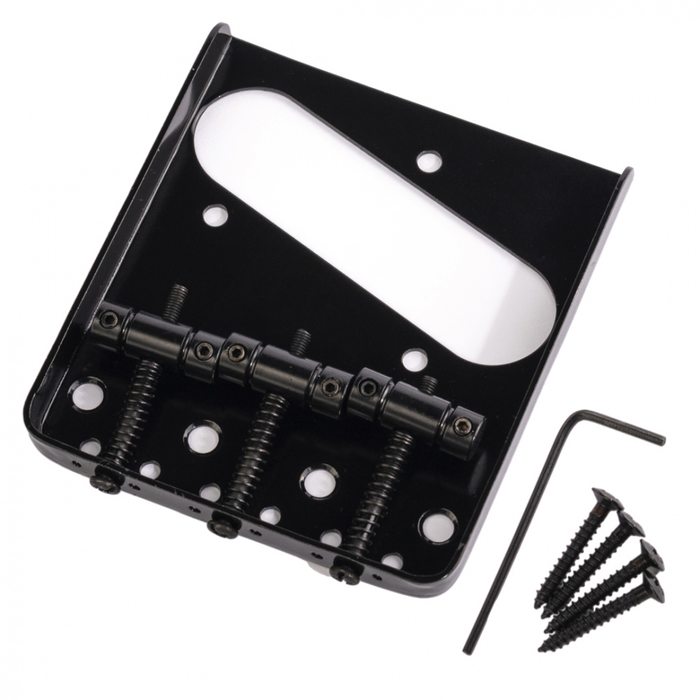 Ponte Ashtray Per Telecaster Stile Vintage Con 3 Selle In Ottone - KAISH, Carica Superiore O Passante