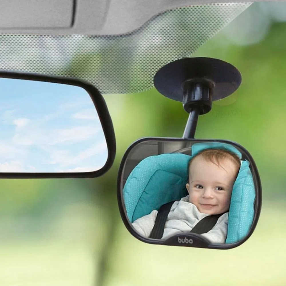 Espelho Retrovisor Para Carro Bebe Com Ventosa e Clipe -Buba - Empório Baby