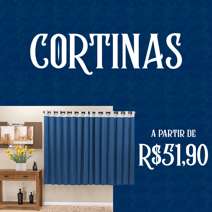 Banner Cortinas Azul