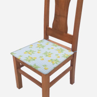 Assento De Cadeira Estampado 37cm X 37cm Tecido Misto Kit 04 Peças - Limao