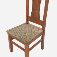 Assento De Cadeira Estampado 37cm X 37cm Tecido Misto Kit 04 Peças - Outono