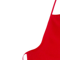 Avental De Cozinha 68cm X 48cm Liso Tecido Oxford - Vermelho
