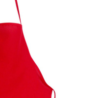 Avental De Cozinha 68cm X 48cm Liso Tecido Oxford - Vermelho