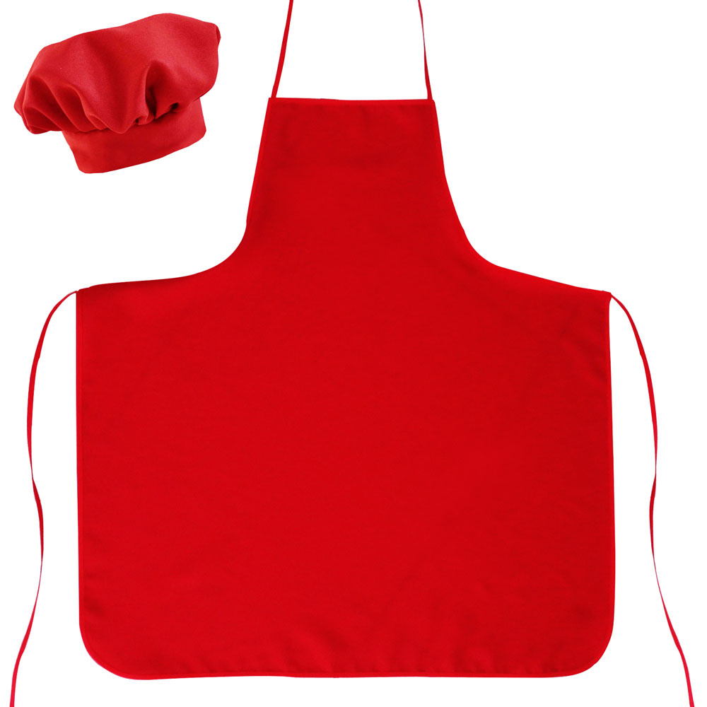 jogo de cozinha em tecido oxford vermelho 