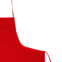 Avental De Cozinha 79cm X 68cm Grande Liso Tecido Oxford - Vermelho