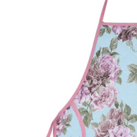Avental De Cozinha Matelado 68cm X 48cm Estampado Com Forro Plastificado Tecido Misto - Tiffany