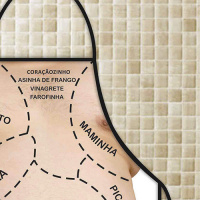 Avental Personalizado Com Estampa Cômica Tecido Microfibra - Barriga