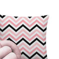 Capa De Almofada Moderna Com Zíper 43cm x 43cm + Almofada De Nó Escandinavo - Nosso Lar