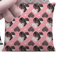 Capa De Almofada Moderna Com Zíper 43cm x 43cm + Almofada De Nó Escandinavo - Nosso Lar