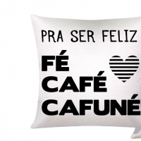 Capa De Almofada Moderna Com Zíper 43cm x 43cm Kit Com 04 Peças - Para Ser Feliz