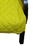 Capa Para Cadeira Poltrona Matelada Sem Braços Com Fita De Fixação E Assento De 55Cm - Amarelo