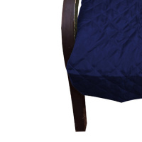 Capa Para Cadeira Poltrona Matelada Sem Braços Com Fita De Fixação E Assento De 55Cm - Azul Marinho