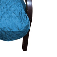 Capa Para Cadeira Poltrona Matelada Sem Braços Com Fita De Fixação E Assento De 55Cm - Azul Celeste