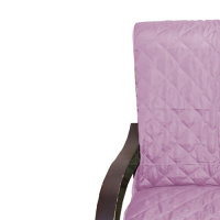 Capa Para Cadeira Poltrona Matelada Sem Braços Com Fita De Fixação E Assento De 55Cm - Lilás