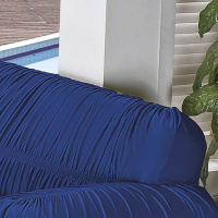 Capa Protetora De Sofá Em Malha Gel Com 21 Elásticos 2 Lugares - Azul