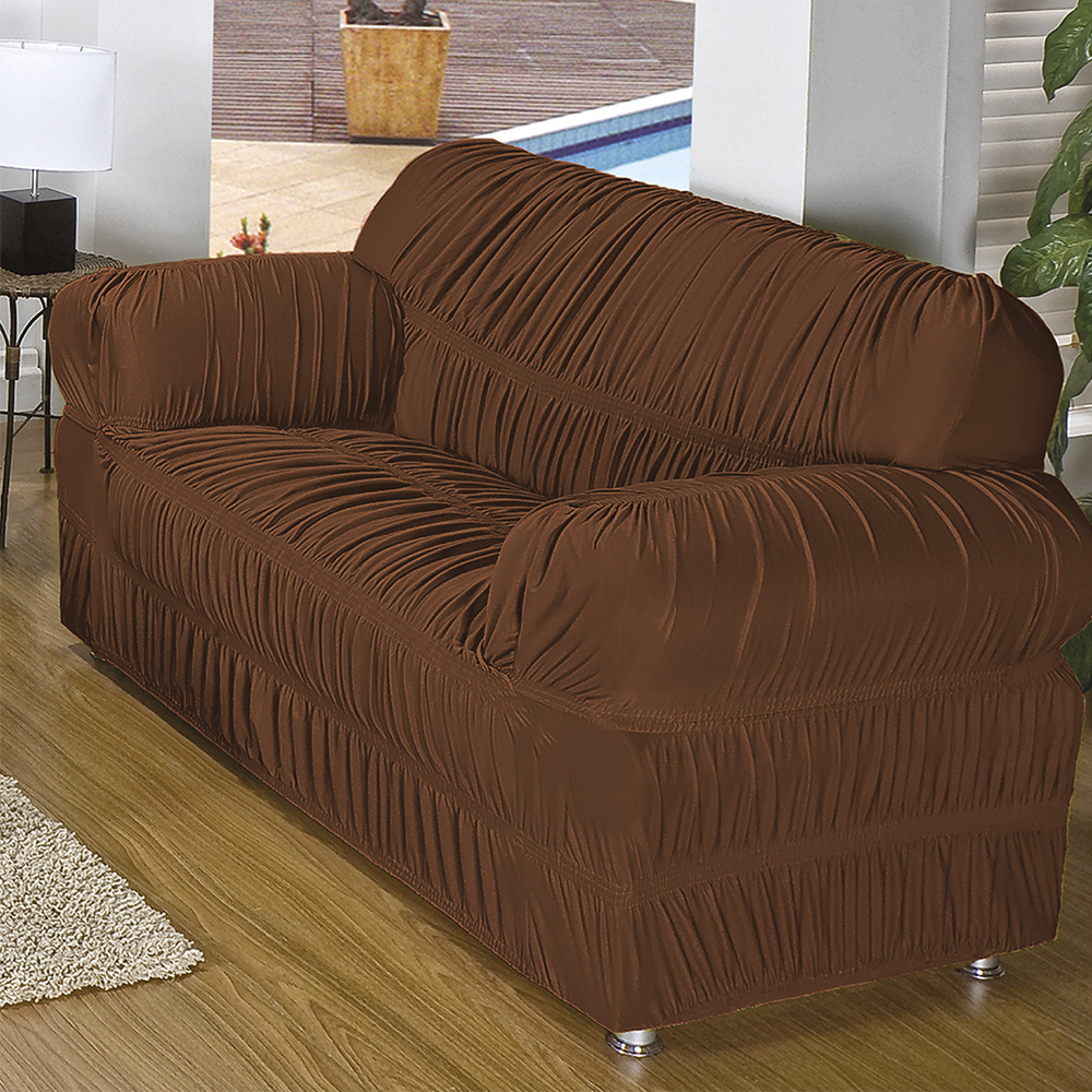 Capa Protetora De Sofá Em Malha Gel Com 21 Elásticos 3 E 2 Lugares