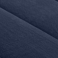 Coberdrom Solteiro 2,40m X 1,60m Manta Microfibra E Sherpa Lã Pele de Carneiro Fuji - Azul Marinho