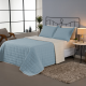 Cobertor Cobre Leito Queen Com Sherpa Dupla Face Kit 03 Peças - Azul