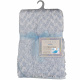 Cobertor Para Bebê Peludinho De Florzinha 1,50m X 1,00m Com Cabide Petit Baby - Azul