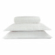 Cobre Leito Casal King Matelado 03 Peças Tecido Microfibra Luxury - Branco
